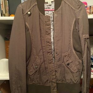 Bold green bomber jacket